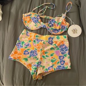 Princess Polly Swim Short + Bikini Top